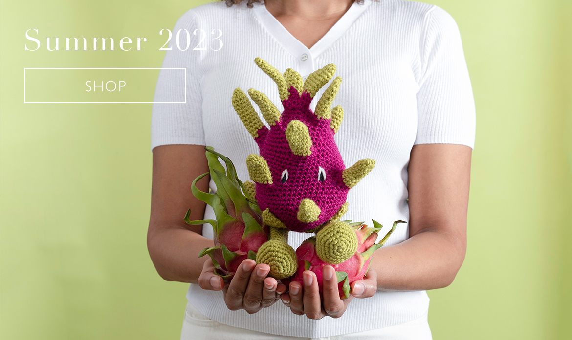 new crochet fruit kits from TOFT